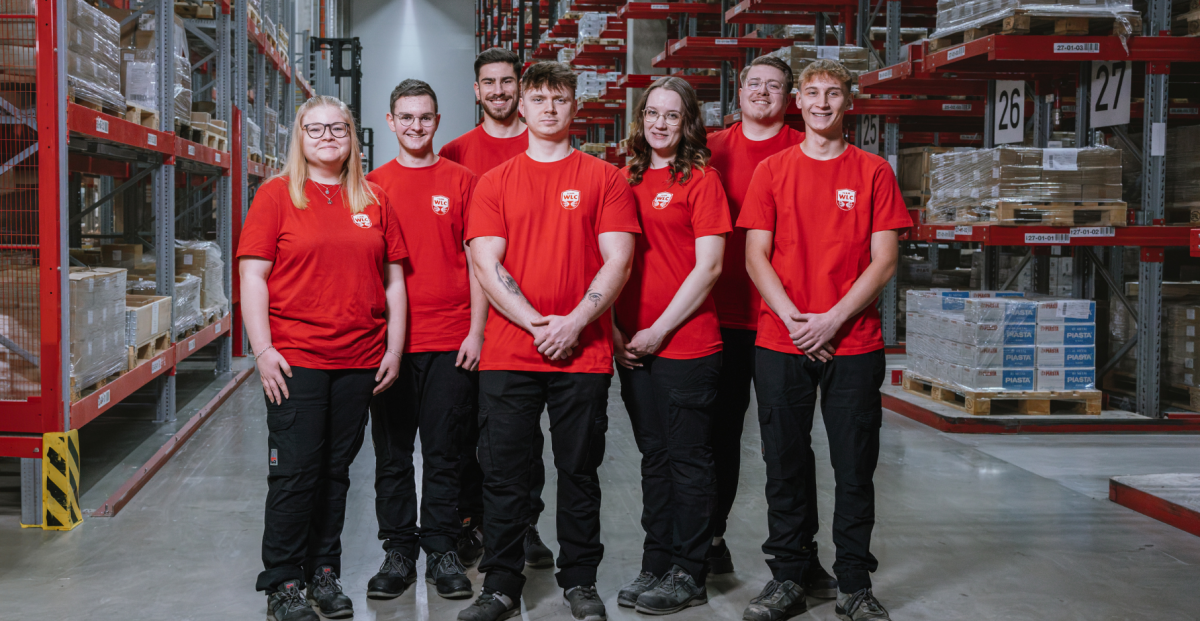 Auszubildende von WLC. Bildrechte: WLC Würth-Logistik