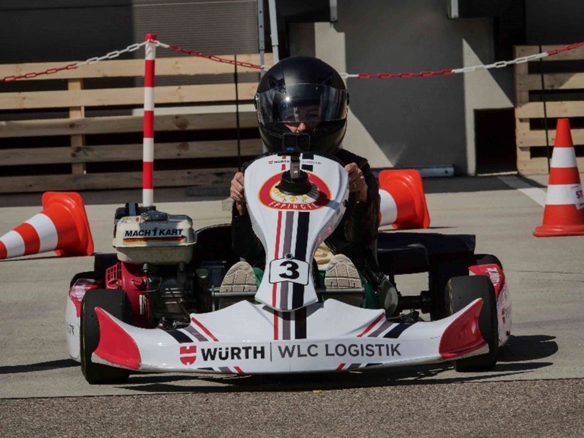 Kartfahrer beim WLC Family-Summer-Day (Bildrechte bei WLC Würth-Logistik GmbH & Co. KG)